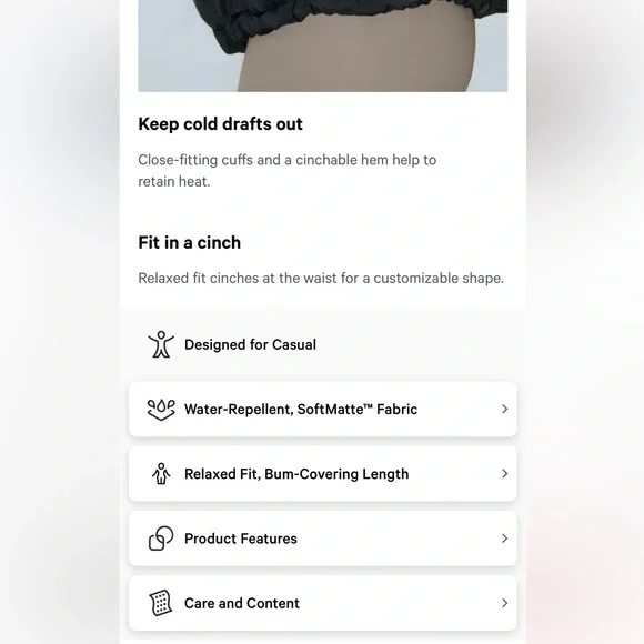 lululemon Wunder Puff Jacket sz 4 White - Like New Condition! - Picture 11 of 11